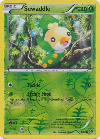 Sewaddle - 3/98 - Common - Reverse Holo available at 401 Games Canada