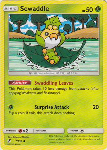 Sewaddle - 7/236 - Common available at 401 Games Canada