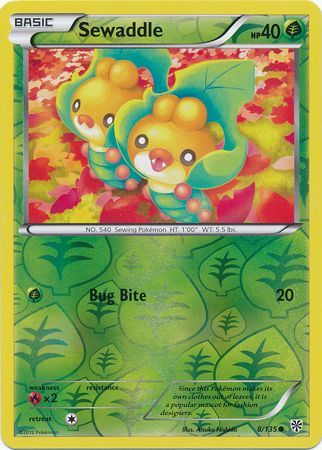 Sewaddle - 8/135 - Common - Reverse Holo available at 401 Games Canada