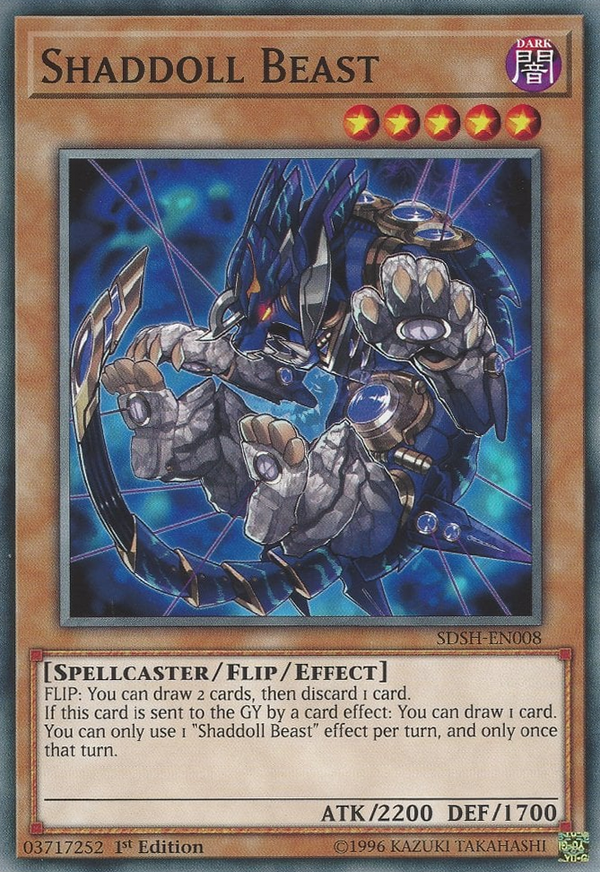 Shaddoll Beast - SDSH-EN008 - Common - 1st Edition available at 401 Games Canada