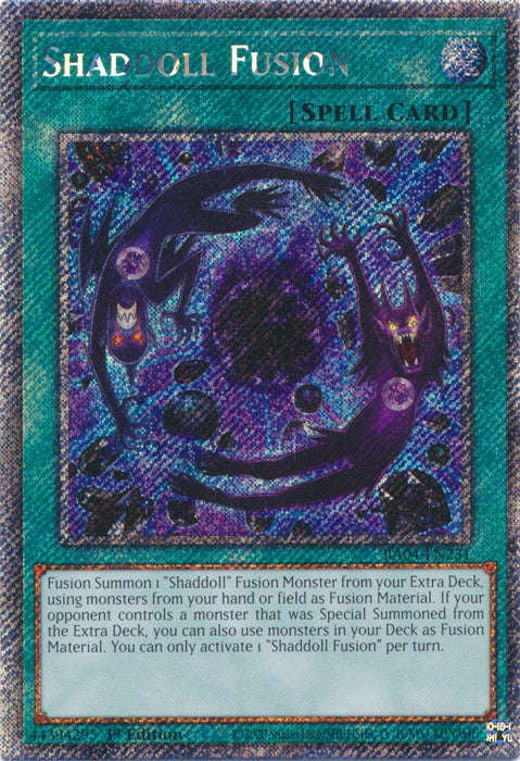 Shaddoll Fusion (Platinum Secret Rare) - RA04-EN231 - Platinum Secret Rare - 1st Edition