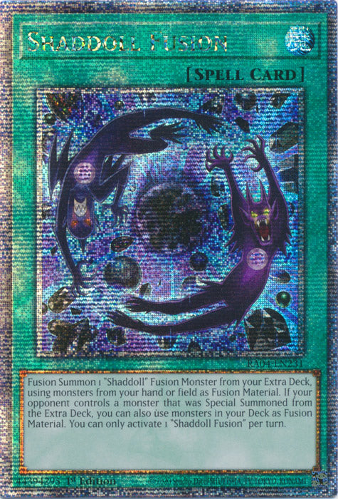 Shaddoll Fusion - RA04-EN231 - Quarter Century Secret Rare - 1st Edition