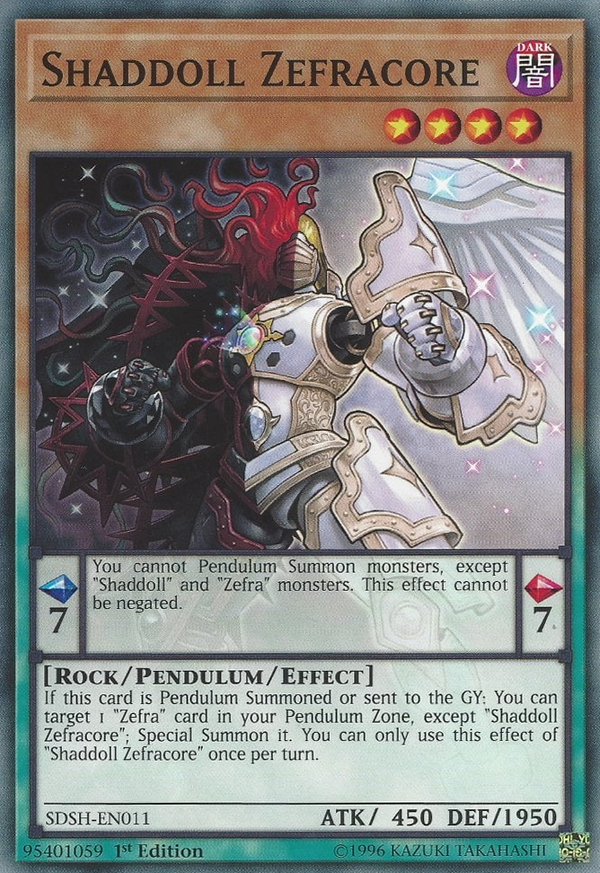 Shaddoll Zefracore - SDSH-EN011 - Common - 1st Edition available at 401 Games Canada