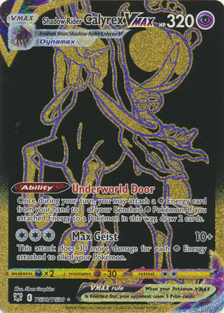 Shadow Rider Calyrex VMAX - TG30/TG30 - Secret Rare available at 401 Games Canada