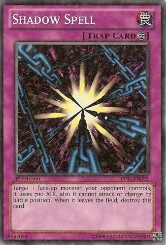 Shadow Spell - BP01-EN092 - Starfoil Rare - 1st Edition available at 401 Games Canada