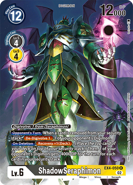 ShadowSeraphimon (Alternate Art) - EX4-050 - Rare available at 401 Games Canada