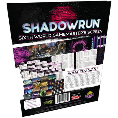 Shadowrun - 6th Edition - Gamemaster Screen available at 401 Games Canada