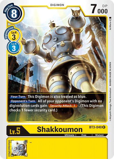 Shakkoumon - BT3-040 - Rare available at 401 Games Canada