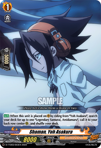 Shaman, Yoh Asakura - D-TTD03/003 - TD available at 401 Games Canada