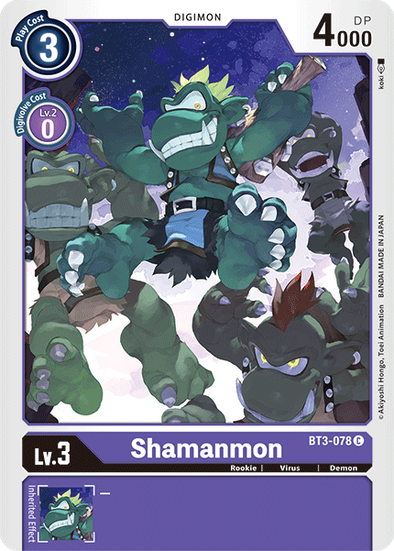 Shamanmon - BT3-078 - Common available at 401 Games Canada