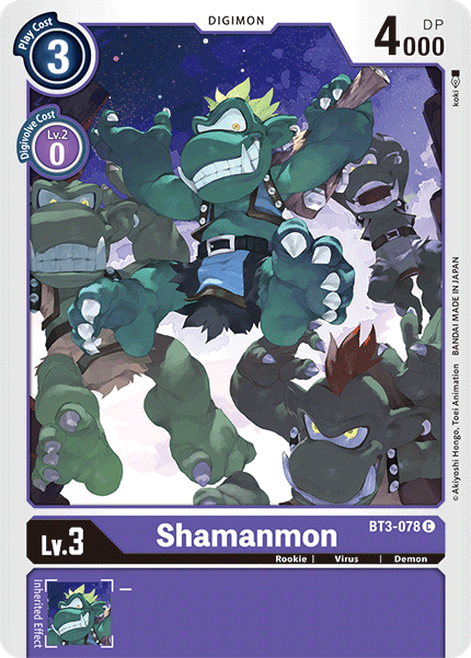 Shamanmon - BT3-078 - Common available at 401 Games Canada