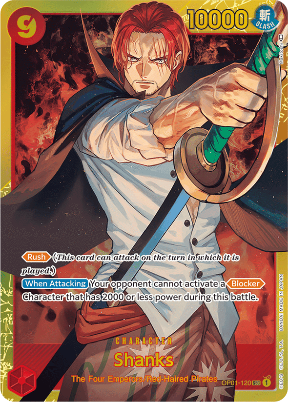 Shanks - OP01-120 - Secret Rare available at 401 Games Canada