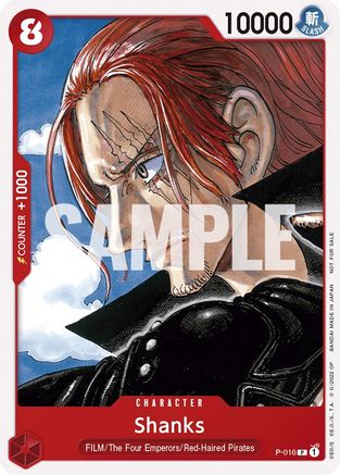 Shanks (One Piece Film Red) - P-016 - Promo available at 401 Games Canada