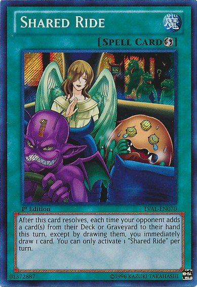 Shared Ride - LVAL-EN070 - Secret Rare - 1st Edition available at 401 Games Canada