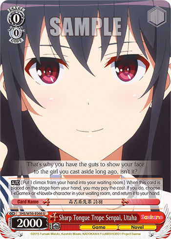 Sharp Tongue Trope Senpai, Utaha - SHS/W56-E066 - Uncommon available at 401 Games Canada