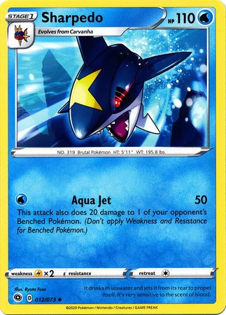 Sharpedo - 012/073 - Uncommon available at 401 Games Canada