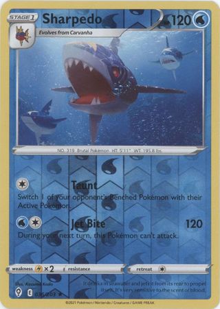 Sharpedo - 036/203 - Rare - Reverse Holo available at 401 Games Canada