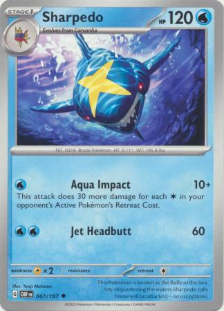 Sharpedo - 047/197 - Uncommon available at 401 Games Canada