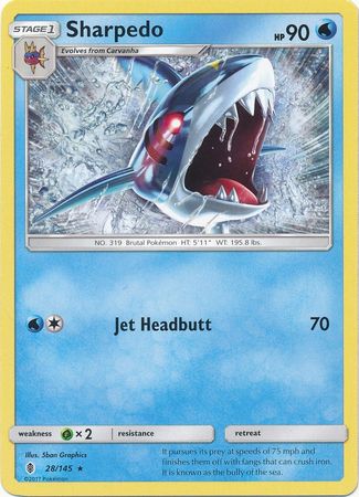 Sharpedo - 28/145 - Rare available at 401 Games Canada