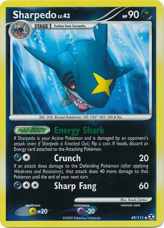 Sharpedo - 49/111 - Uncommon - Reverse Holo available at 401 Games Canada