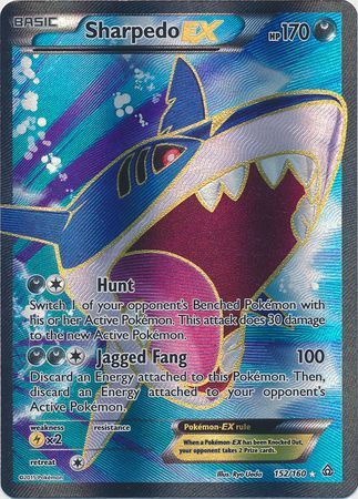 Sharpedo EX - 152/160 - Full Art Ultra Rare available at 401 Games Canada