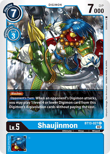 Shaujinmon - BT13-027 - Common available at 401 Games Canada