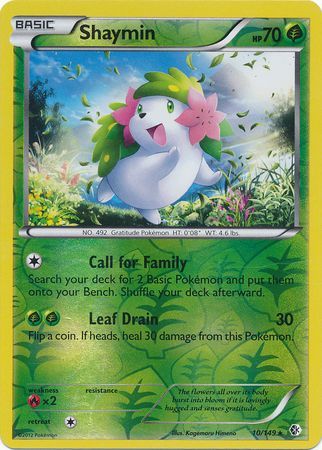 Shaymin - 10/149 - Rare - Reverse Holo available at 401 Games Canada