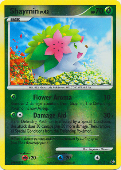 Shaymin - 14/127 - Holo Rare - Reverse Holo available at 401 Games Canada