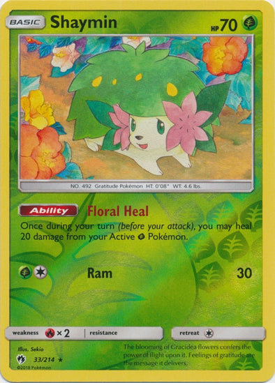 Shaymin - 33/214 - Holo Rare - Reverse Holo available at 401 Games Canada