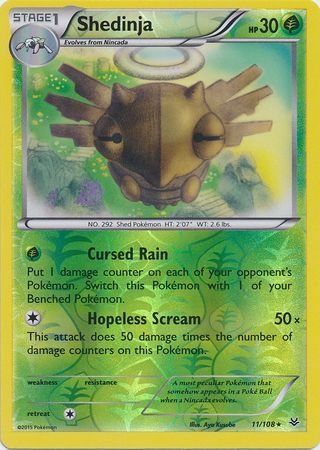 Shedinja - 11/108 - Rare - Reverse Holo available at 401 Games Canada