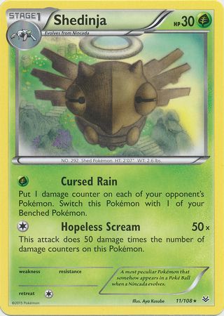 Shedinja - 11/108 - Rare available at 401 Games Canada