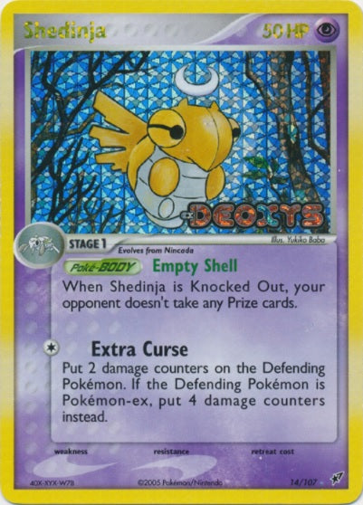 Shedinja - 14/107 - Holo Rare - Reverse Holo available at 401 Games Canada