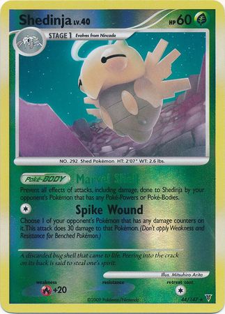 Shedinja - 44/147 - Rare - Reverse Holo available at 401 Games Canada