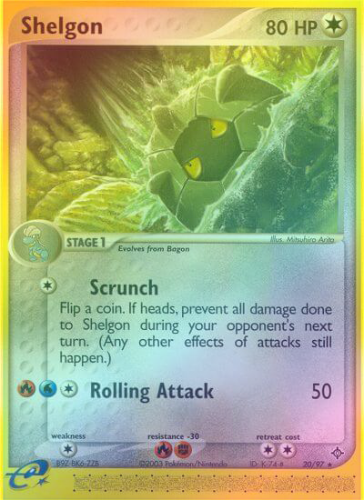 Shelgon - 20/97 - Rare - Reverse Holo available at 401 Games Canada