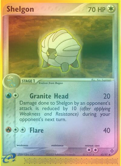 Shelgon - 42/97 - Uncommon - Reverse Holo available at 401 Games Canada