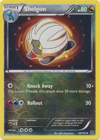 Shelgon - 63/101 - Uncommon - Reverse Holo available at 401 Games Canada