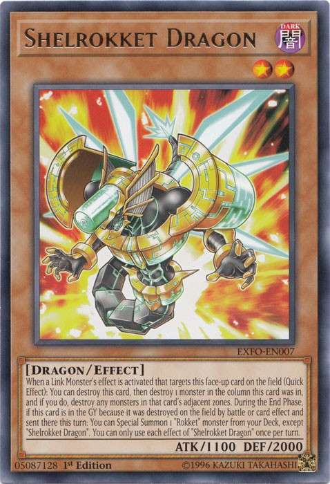Shelrokket Dragon - EXFO-EN007 - Rare - 1st Edition available at 401 Games Canada
