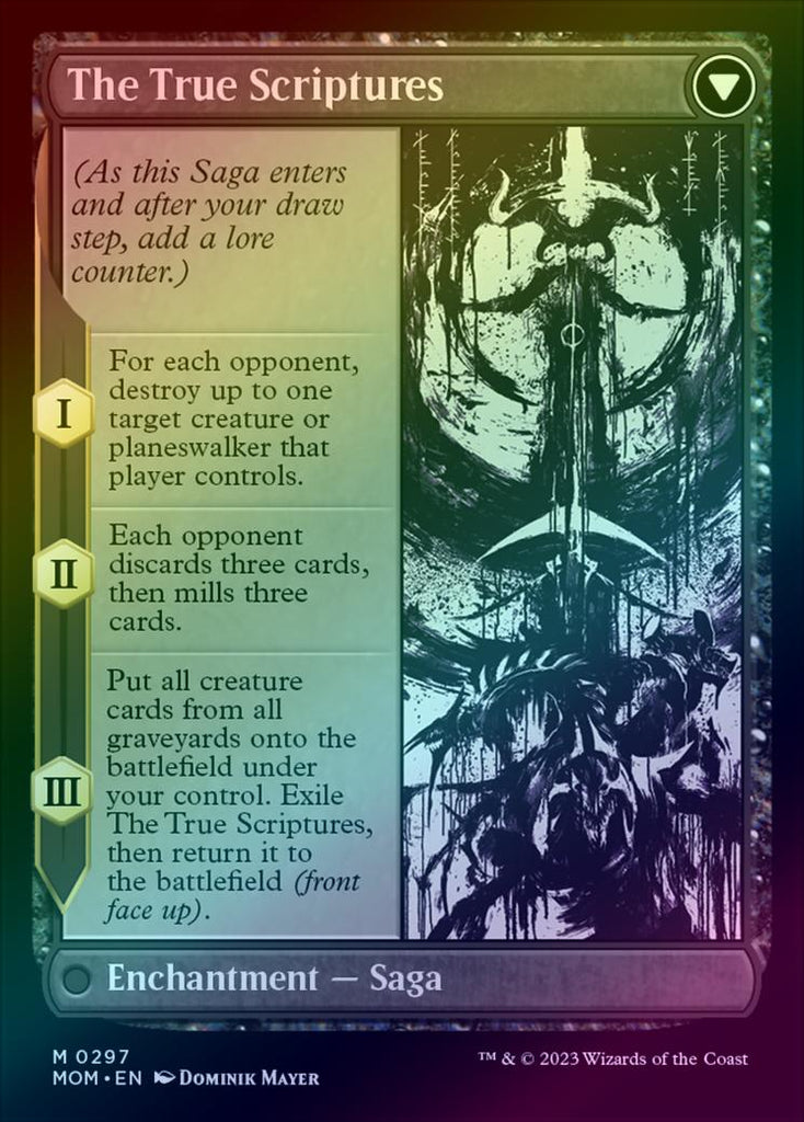 True Scriptures Store 401 Games Canada - Sheoldred // The True Scriptures - Showcase (Foil) (MOM)