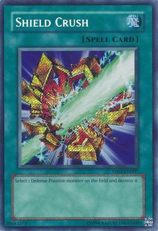 Shield Crush - PP01-EN007 - Secret Rare available at 401 Games Canada