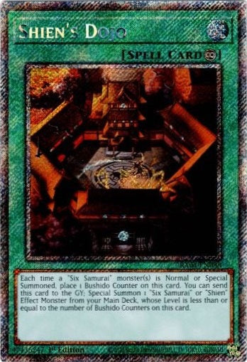 Shien's Dojo (Platinum Secret Rare) - RA04-EN088 - Platinum Secret Rare - 1st Edition