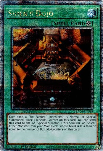 Shien's Dojo - RA04-EN088 - Quarter Century Secret Rare - 1st Edition