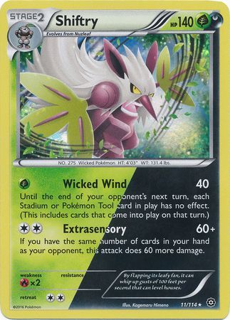 Shiftry - 11/114 - Holo Rare available at 401 Games Canada