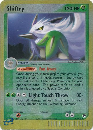 Shiftry - 12/100 - Holo Rare - Reverse Holo available at 401 Games Canada