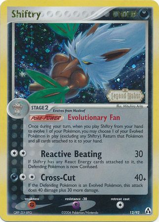 Shiftry - 12/92 - Holo Rare - Reverse Holo available at 401 Games Canada