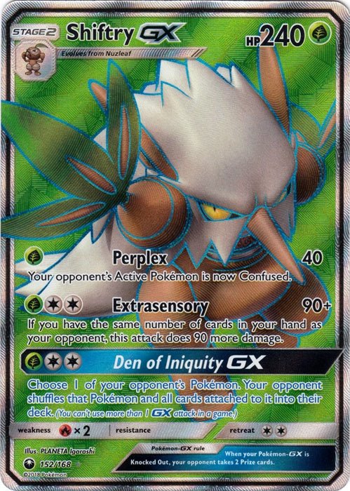 Shiftry GX - 152/168 - Full Art Ultra Rare available at 401 Games Canada