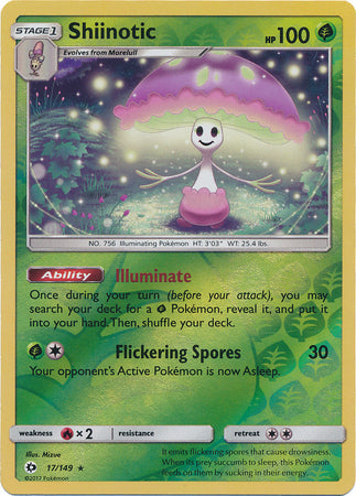 Shiinotic - 17/149 - Holo Rare - Reverse Holo available at 401 Games Canada