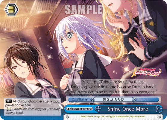 Shine Once More (SR) available at 401 Games Canada