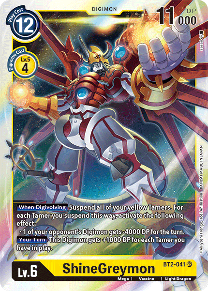 ShineGreymon - BT2-041 - Super Rare available at 401 Games Canada