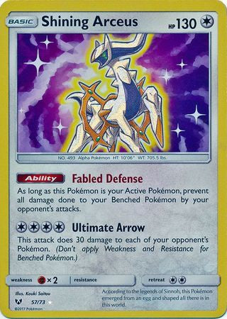 Shining Arceus - 57/73 - Holo Rare available at 401 Games Canada