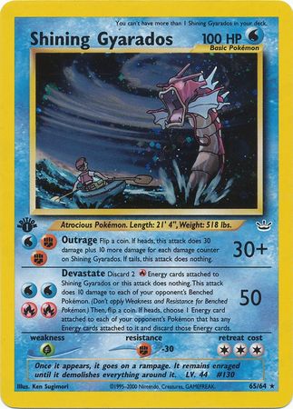 Shining Gyarados - 65/64 - Holo - 1st Edition available at 401 Games Canada